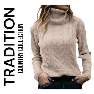 Women's TRADITION Country Collection Knitted Sweater size L 16 (14-16) good cond